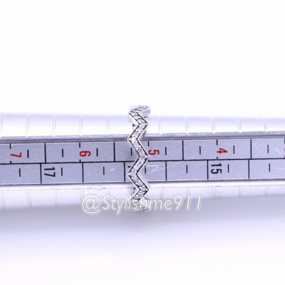 Authentic Pandora Shimmering Zigzag Ring - Picture 8 of 10